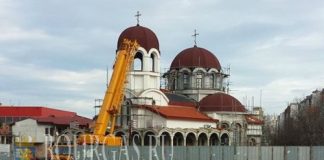 На храме Св Николай Чудотворец который находится в ЖК Меден Рудник - выполнили кровельные работы