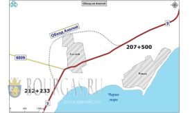 план объездной дороги в Ахелой Бургасская область