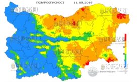 11 сентября 2016 года Пожарная опасность в Болгарии