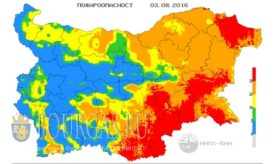 3 августа 2016 года Болгария пожароопасность