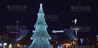 новогодняя елка в Бургасе 2016 год - самая красивая новогодняя елка Болгарии