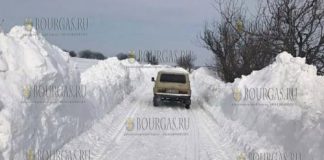 2-метровые сугробы в Варненской области