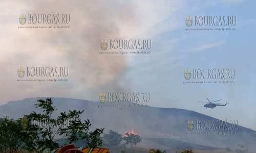 Из серьезно пожара в районе селений Миролюбово, Изворище и Банево - мэр Бургаса Димитар Николов - объявил чрезвычайное положение