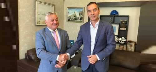 мэр Бургас - Димитр Николов и посол республики Молдова - Штефан Горда
