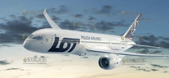 Польская авиакомпания LOT Polish Airlines планирует обслуживать направление Варна - Варшава