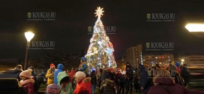 Рождественская елка в Софии ноябрь 2018