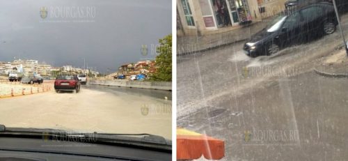 Варна в который раз утонула от сильного ливня
