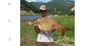 На озере Цанков камък на Юге Болгарии пойман карп на более, чем 17 кило