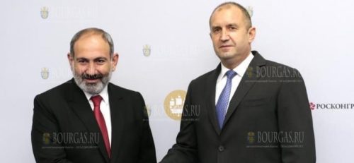 президент Болгарии - Румен Радев и премьер-министр Армении - Никол Пашинян