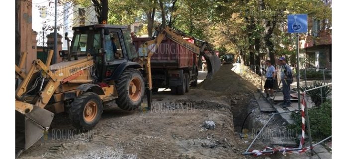 В Пловдиве идет ремонт центральной улице