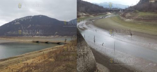 Озеро в Цонево продолжает высыхать