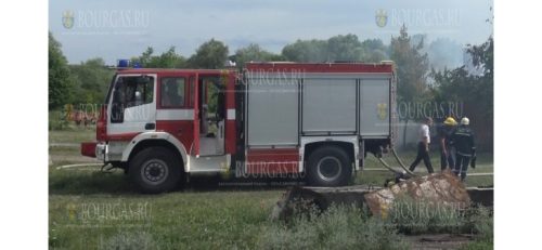 В районе населенного пункта Генерал Тошево - горела пшеница