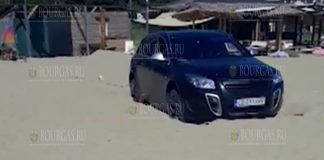 На пляж в Шкорпиловци снова заехал автомобиль