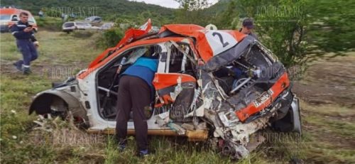 Тяжелая авария остановила в Болгарии Монбат рали Сливен