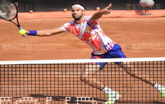 Григор Димитров а турнире ATP Masters 1000 - Italian Open