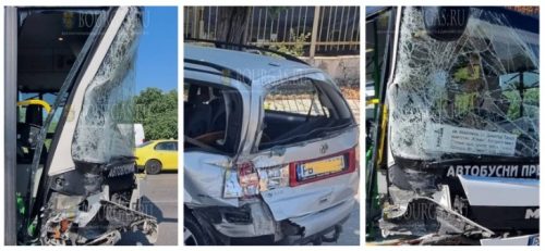 Городской автобус в Пловдиве попал в ДТП
