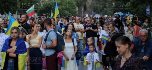 В Софии прошел марш в поддержку Украины