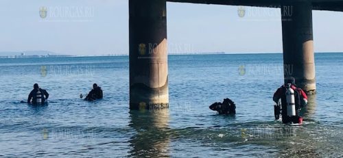 Водолазы вывезли десятки килограммов мусора из моря у Моста в Бургасе
