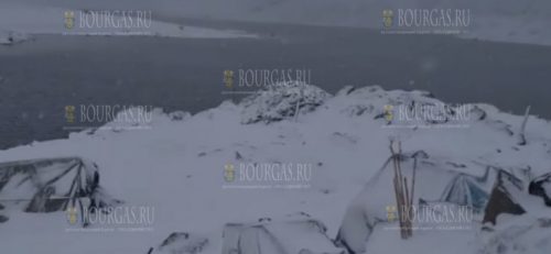 В Болгарии идет снег