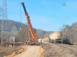 Болгарский кран, посланный в сербский город Пироте, опрокинулся