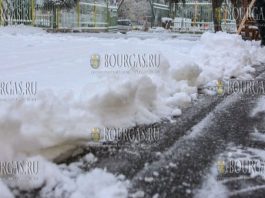 первый снег в Варне