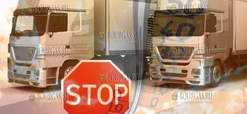 при температуре воздуха выше 35 градусов, в Болгарии останавливают груженые фуры