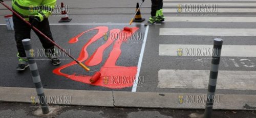 15 пешеходных переходов в Софии покрасят