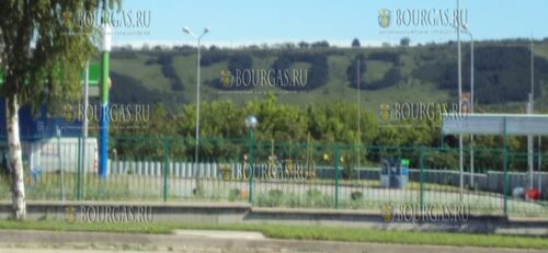 сгорел лес на территории села Штурмен недалеко от города Бяла Русенской области с надписю - 1300 години България