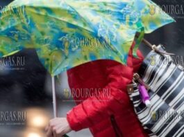 ливни, ураганный ветер, сильные дожди в Болгарии