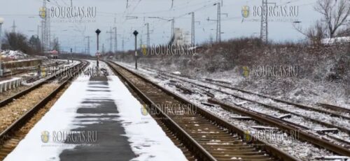 железные дороги в Болгарии зимой