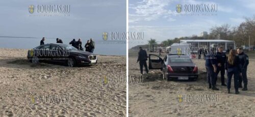 автомобиль с украинской регистрацией застрял на северном пляже Бургаса