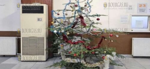 В Дорожной полиции Болгарии установили облезлую елку