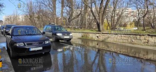 Авария на водопроводе в Варне