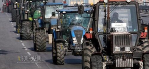 фермеры в Болгарии протестуют