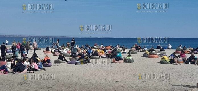март 2024 года, пляжи Бургаса