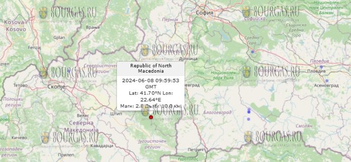 8 июня 2024 года землетрясение в Болгарии