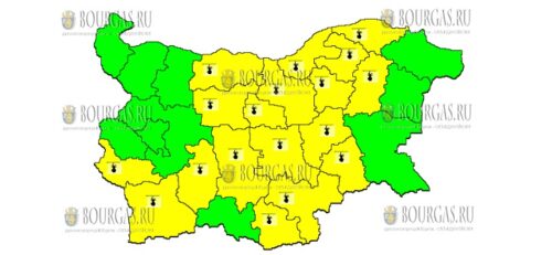 3 августа Желтый Код в Болгарии