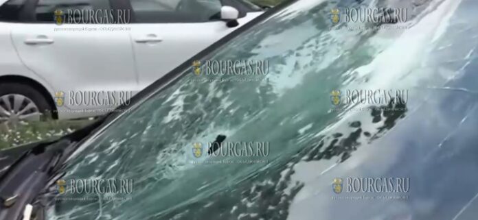 Дерево упало на движущуюся машину в Пловдиве