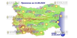 11 августа 2024 года погода в Болгарии
