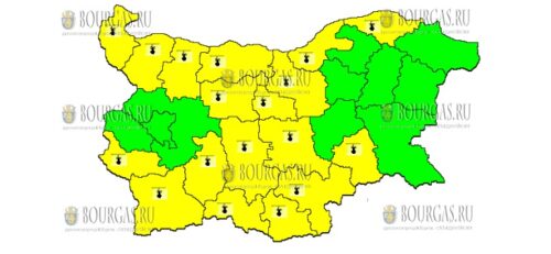 11 августа Желтый Код в Болгарии