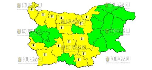 17 августа Желтый Код в Болгарии