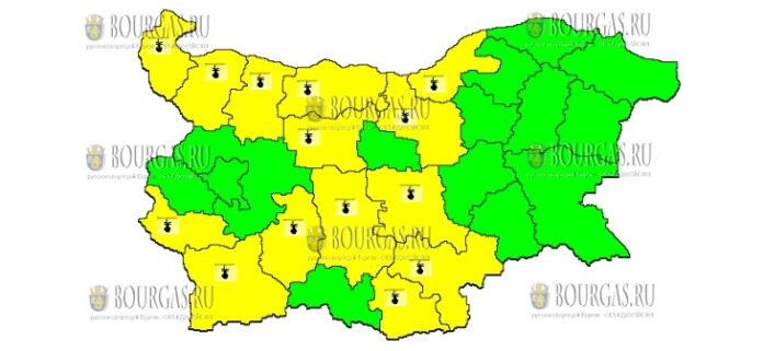 17 августа Желтый Код в Болгарии