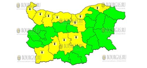 18 августа Желтый Код в Болгарии