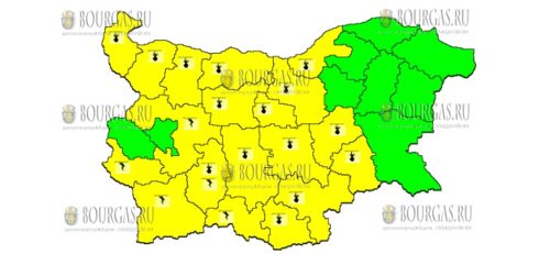 19 августа Желтый Код в Болгарии