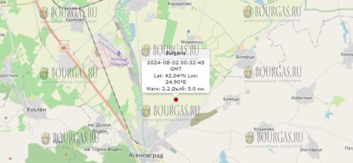 2 августа 2024 года землетрясение в Болгарии