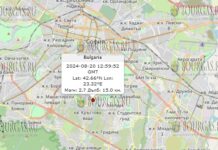 20 августа 2024 года землетрясение в Болгарии