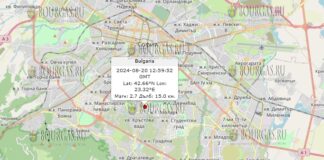 20 августа 2024 года землетрясение в Болгарии