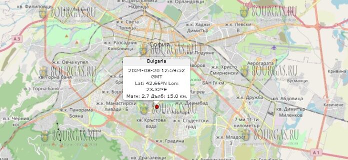 20 августа 2024 года землетрясение в Болгарии