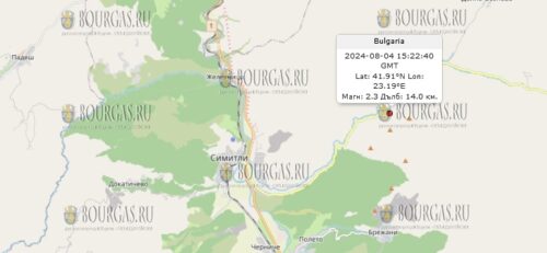 4 августа 2024 года землетрясение в Болгарии