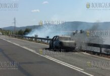Дорога Бургас - Средец закрыта из-за пожара